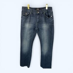 Raw Diamond Men's Jeans Slim Fit Straight 32x30 (32x28.5) Pocket Stitching